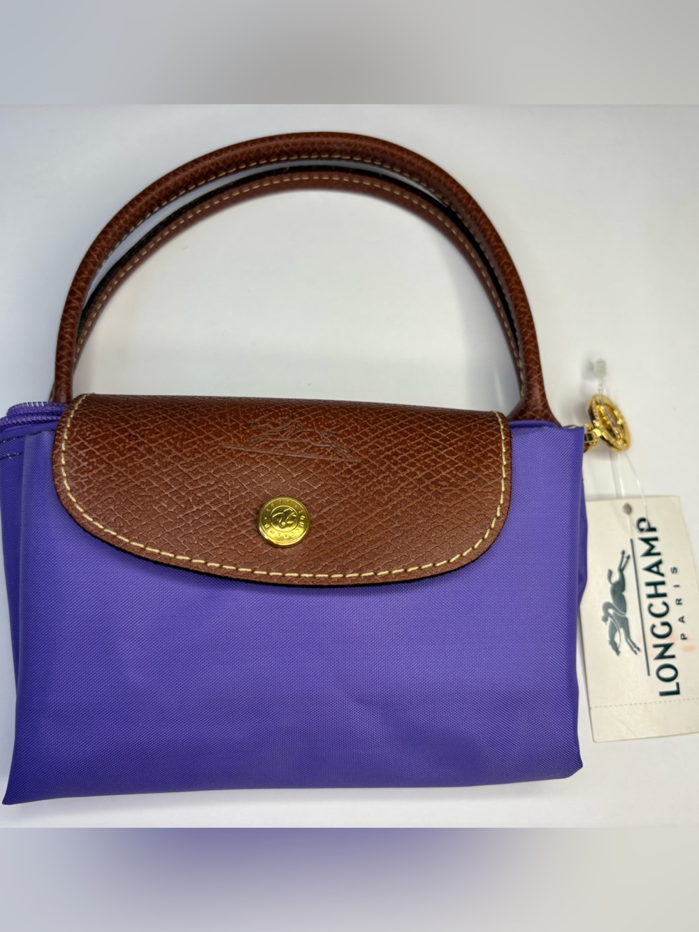 *Rare* NWT Longchamp Le Pliage XS – Bright Purple